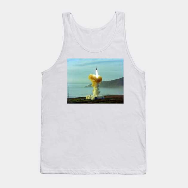 Minuteman nuclear missile launch, 1981 (C028/4096) Tank Top by SciencePhoto